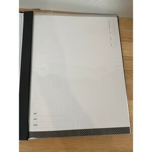 Black Photo Album Memory Book Minimalist Professional Scrapbook 11x10